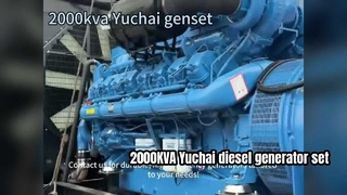 Wysokowydajny generator wysokoprężny Yuchai 2000 KVA typu otwartego | Niezawodne źródło zasilania Primemanuf o mocy 1600 kW