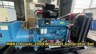 Zestaw generatora diesla o mocy 200 kW – moc MBKL