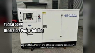 Generator diesla Yuchai o mocy 50 kW Niezawodna moc